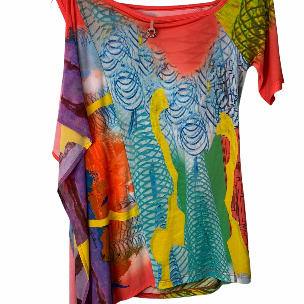 Save The Queen mesh sheer stretch top M - Picture 5 of 11